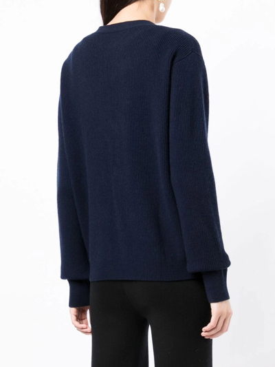 Cashmere In Love Mari Cashmere Cardigan In Blue