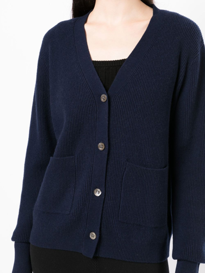 Shop Cashmere In Love Mari Cashmere Cardigan In Blue