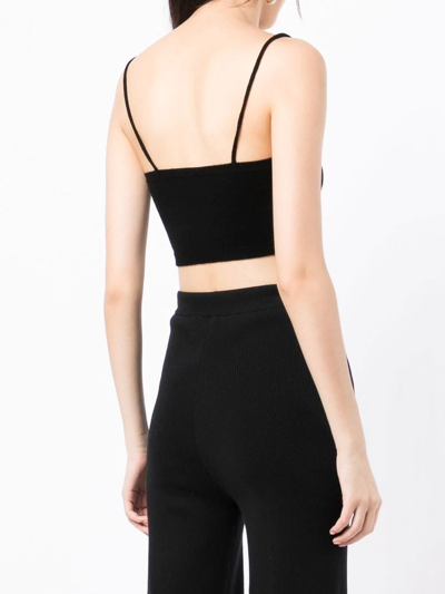 Cashmere In Love Evie Cashmere Bralette In Black