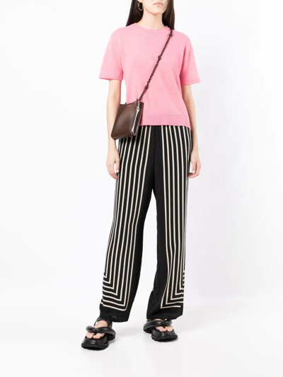 Cashmere In Love Sidley Fine-knit Top In Pink