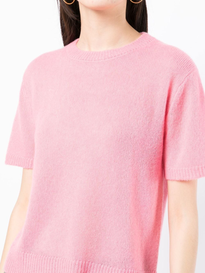 Shop Cashmere In Love Sidley Fine-knit Top In Pink