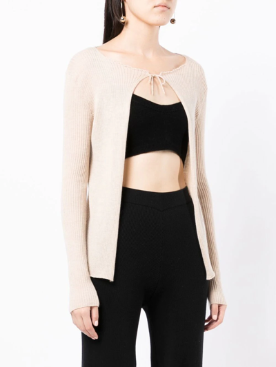 Cashmere In Love Elen Cashmere Cardigan In Brown