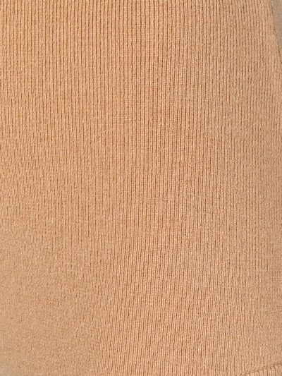 Cashmere In Love Felix Knitted High-waist Shorts In Brown