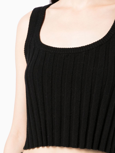 Shop Cashmere In Love Orla Cashmere Cropped Top In Black