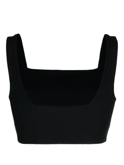 Shop Bondi Born Layla Square-neck Bikini Top In Black