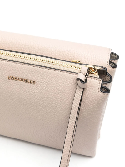 Shop Coccinelle Arlettis Leather Tote Bag In Neutrals
