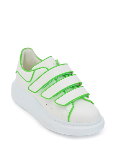 Alexander Mcqueen Oversized Triple-strap Sneakers In White