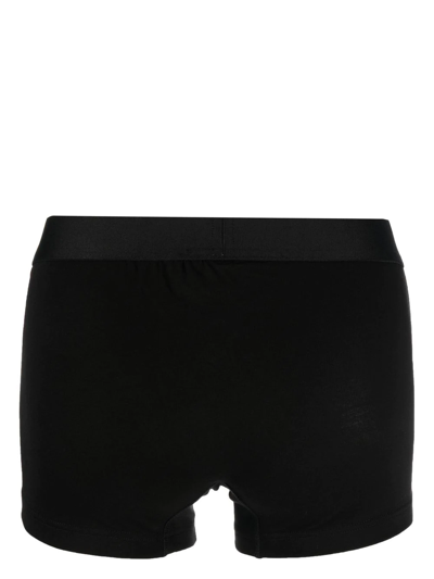 Shop Dsquared2 Logo-waist Boxer Shorts In Black