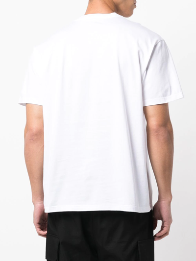 Shop Burberry Graphic-print T-shirt In White