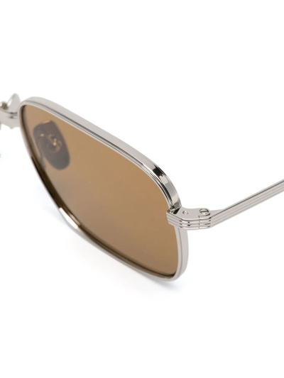 Shop Chimi Titan Square-frame Sunglasses In Silver
