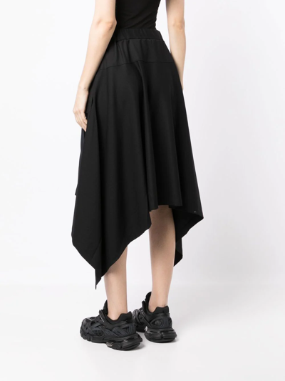 Classic Refined Wool Skirt In Black