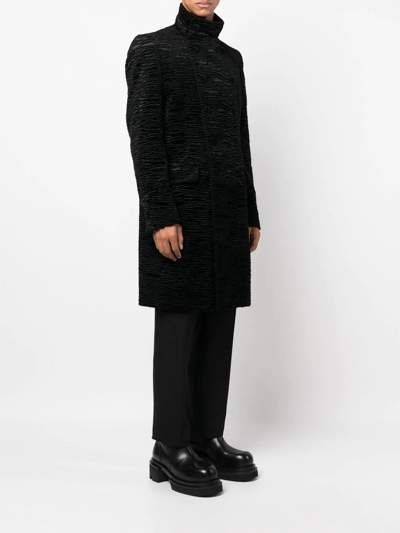 Balmain Coat In Black
