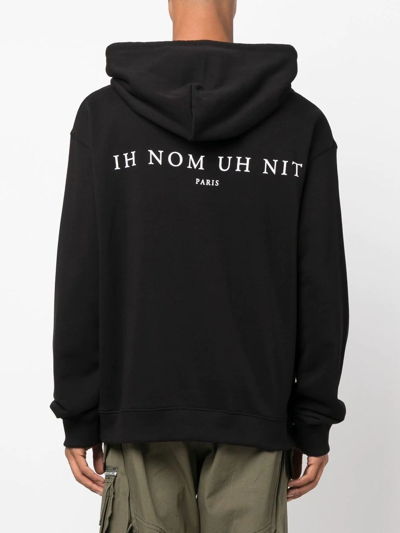 Shop Ih Nom Uh Nit Photograph-print Hoodie In Black