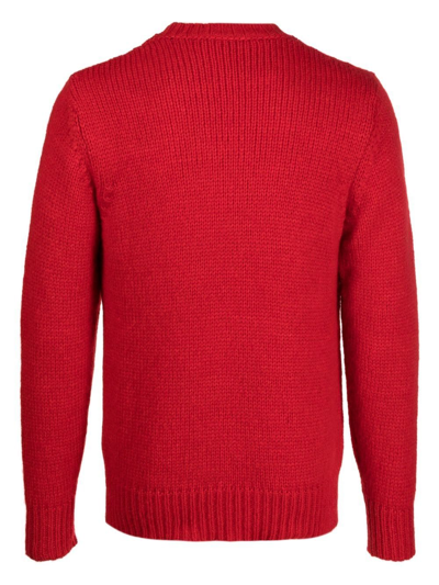 Shop Nuur Alpaca-wool Knit Jumper In Red