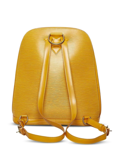 Pre-owned Louis Vuitton  Épi Gobelins Backpack In Yellow