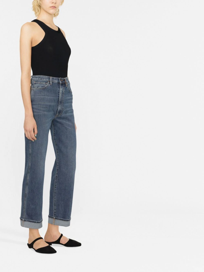 3x1 High-waist Straight-leg Jeans In Blue
