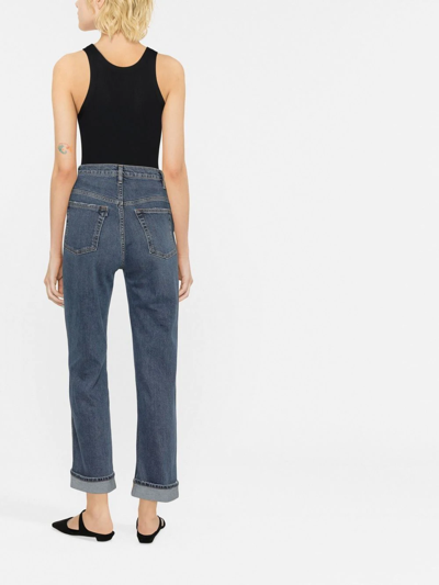3x1 High-waist Straight-leg Jeans In Blue
