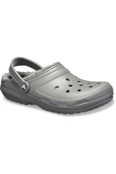 Shop Crocs Mens Classic Lined Clogs (slate Grey)