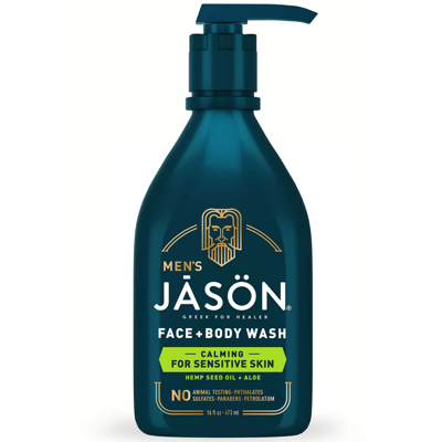 Shop Jason Men's Calming Face And Body Wash 473ml