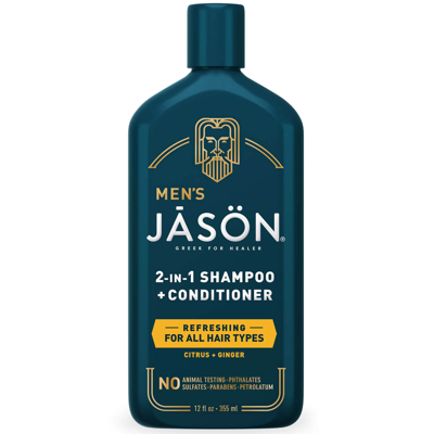 Shop Jason Men's Refreshing 2-in-1 Shampoo And Conditioner 335ml