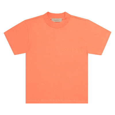 Pre-owned Essentials Fear Of God  Short-sleeve Tee 'coral' In Orange