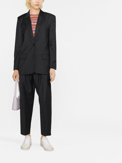 Isabel Marant Étoile Onilind Checked Blazer In Grau