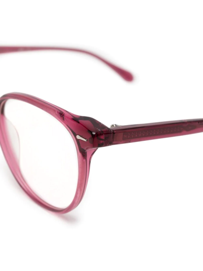 Gigi Studios Dora Round-frame Glasses In Rosa