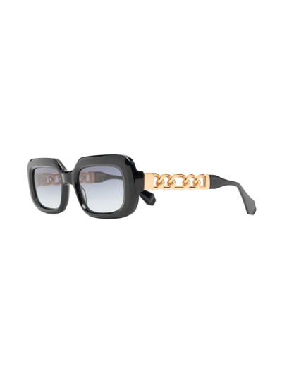 Gigi Studios Hera Square-frame Sunglasses In Schwarz