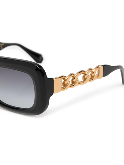 Gigi Studios Hera Square-frame Sunglasses In Schwarz