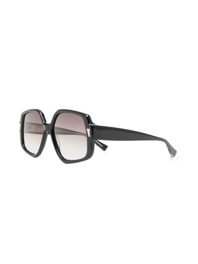 Shop Gigi Studios Olympia Oversize-frame Sunglasses In Schwarz