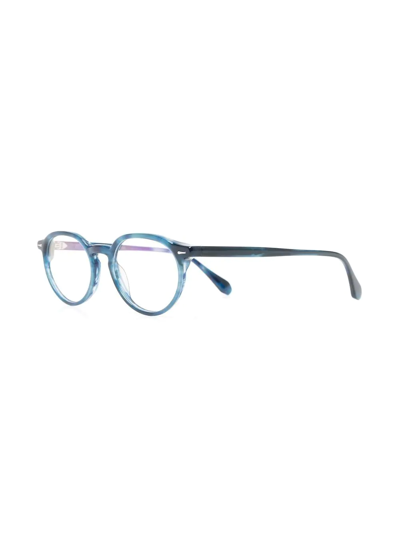 Shop Gigi Studios Round-frame Optical Glasses In Blau