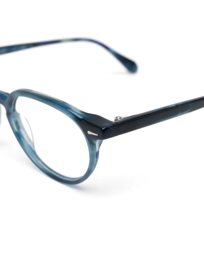 Shop Gigi Studios Round-frame Optical Glasses In Blau