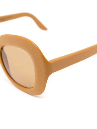 Lapima Mafalda Oversize-frame Sunglasses In Gelb