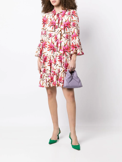 Shop Diane Von Furstenberg Beata All-over Floral Print Dress In Mehrfarbig
