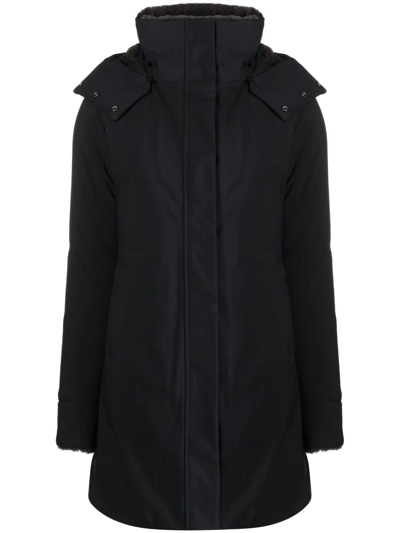Shop Save The Duck Samantha Hooded Parka Coat In Black