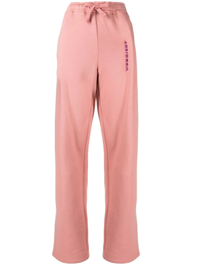 Shop Y/project Logo-embroidered Oversize Track Pants In Rosa