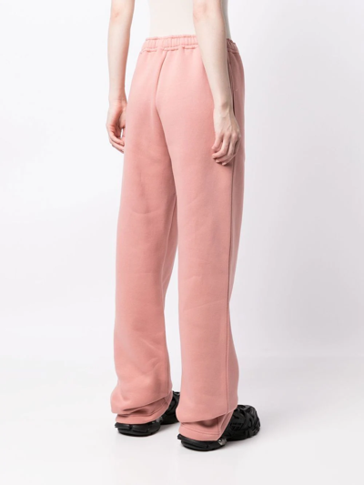 Shop Y/project Logo-embroidered Oversize Track Pants In Rosa