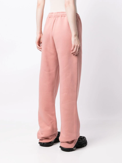 Y/project Logo-embroidered Oversize Track Pants In Rosa