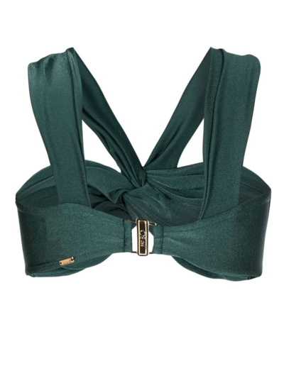 Patbo Off The Shoulder Bikini Top In Grün