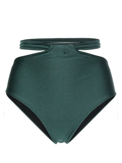 Patbo Cut-out High-waisted Bikini Brief In Grün