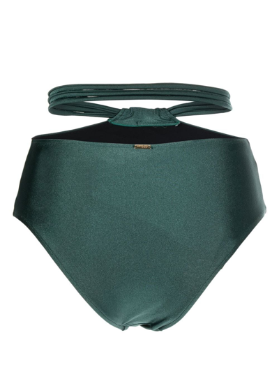 Patbo Cut-out High-waisted Bikini Brief In Grün