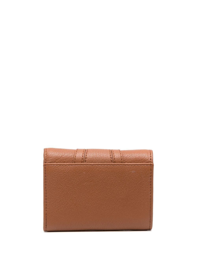 Shop See By Chloé Hana Ring-embellished Wallet In Braun