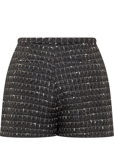 Shop Iro High-waisted Tweed Shorts In Nero