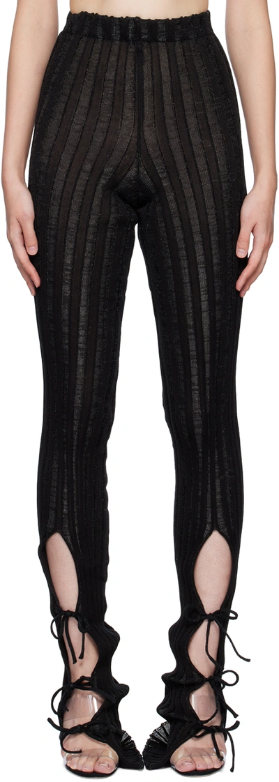 Shop A. Roege Hove Black Ara String Leggings