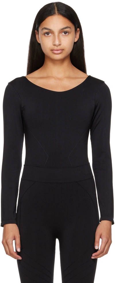 Prism Black Vivid Bodysuit In Black