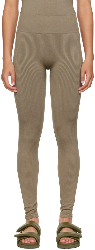 Shop Prism Taupe Blithe 7/8 Sport Leggings In Muddy Grey