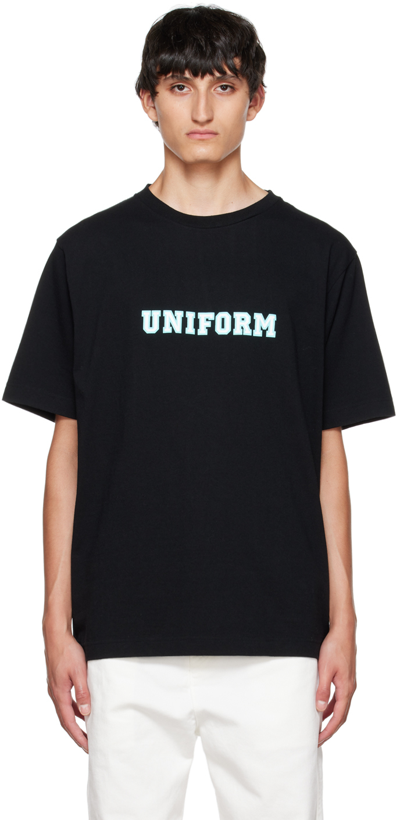 Shop Uniform Experiment Black Printed T-shirt