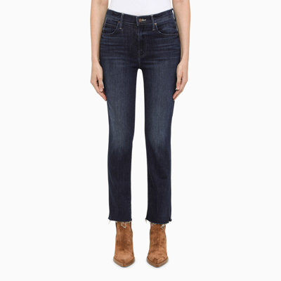 Shop Mother The Rascal Blue Jeans In Black