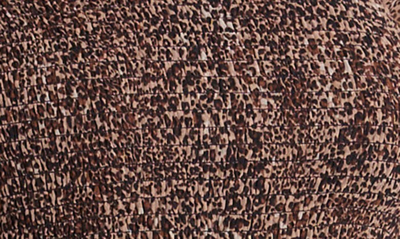 Shop 1.state Smock Bodice Ruffle Hem Long Sleeve Minidress In Leopard Muses