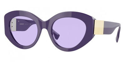 Shop Burberry Sophia Violet Cat Eye Ladies Sunglasses Be4361f 39891a 51 In Purple